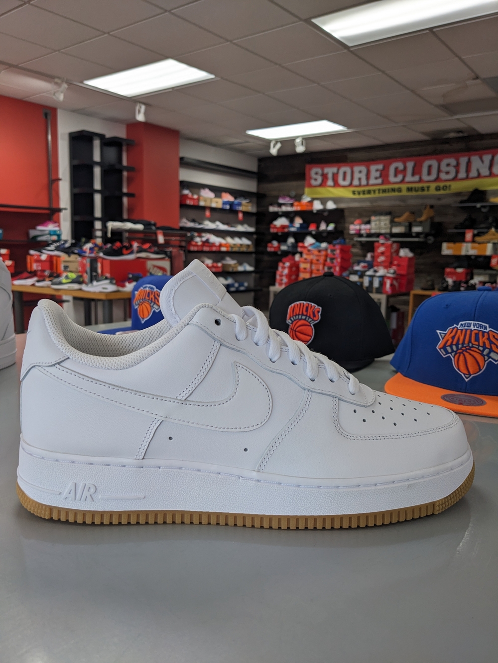 NWT New IN BOX Nike White Low-Top Sneakers with Gum Sole